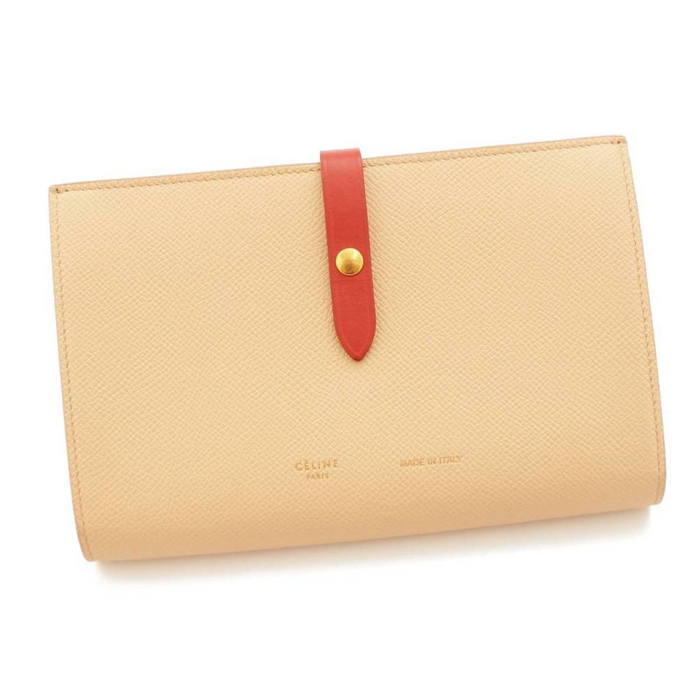 Celine Wallet Red Function Multi Beige Bifold X S… - image 1